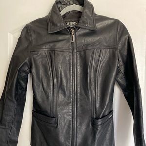 REAL Leather Guess Jacket